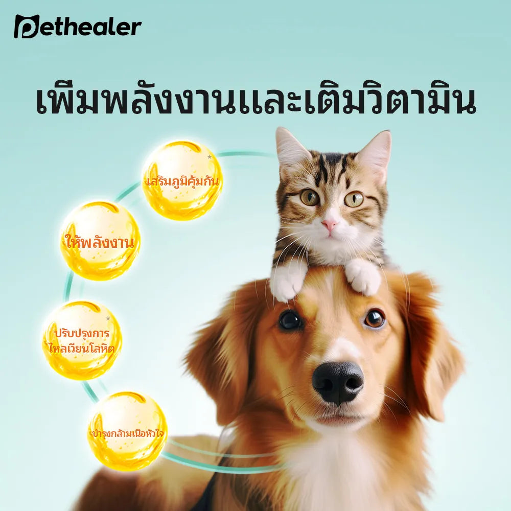 Pethealer เม็ดเคี้ยว Coenzyme Q10 บำรุงหัวใจและพลังงาน